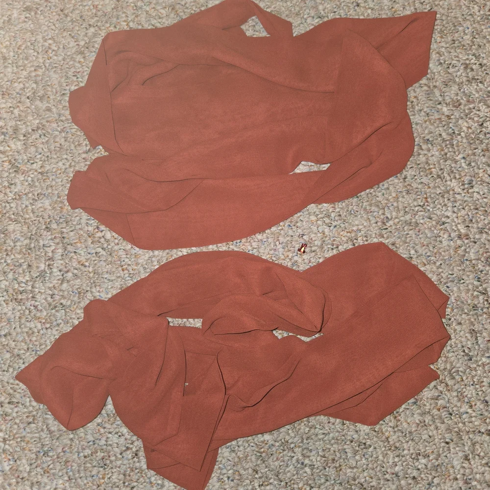 2 Azazie Terracotta Sashes - Picture 2 of 2